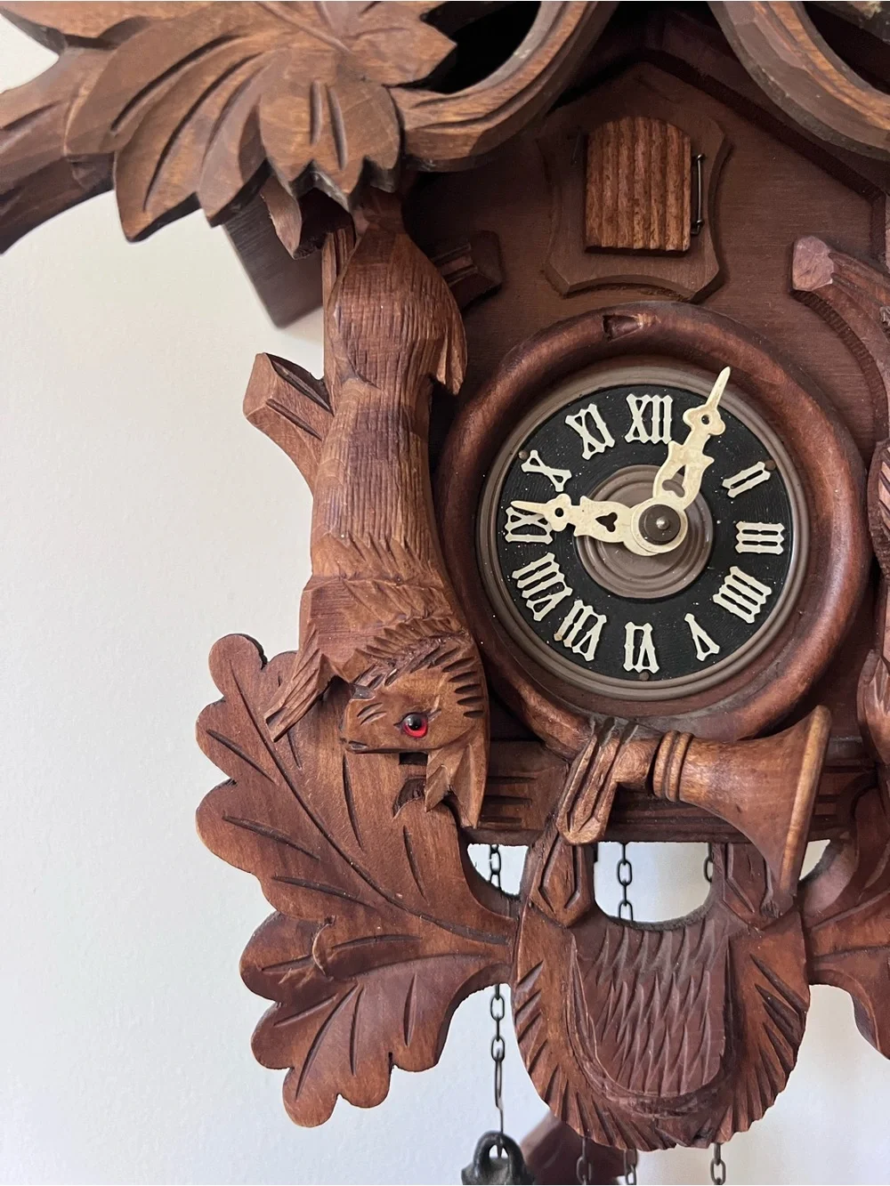 Vintage German Black Forest German Regula Cuckoo Clock Rabbit & Bird Works